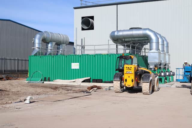 The odour control system was developed to help mitigate smells