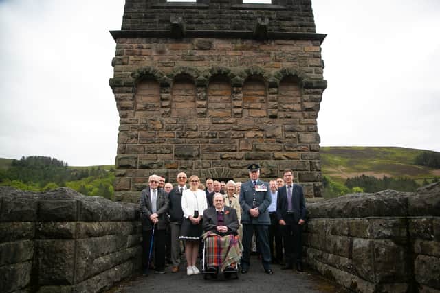 Derwent Dambusters Second World War veteran marks VE Day memorial at Derwent Dam