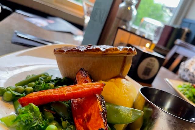 The 'Best Ever Pub Pie' at the Inkwell at Lichfield