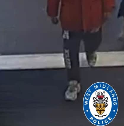 West Midlands Police said it would like to speak to this man following the incident. Photo: West Midlands Police