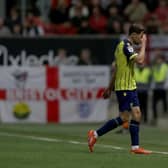 Jayson Molumby was dismissed at Ashton Gate. (Photo by Adam Fradgley/West Bromwich Albion FC via Getty Images)