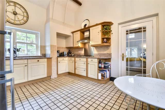 The kitchen gives a country feel, perfect for small families or those looking to downsize