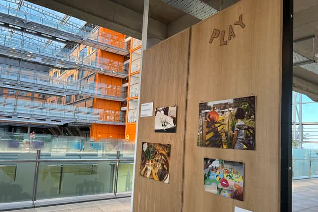 The People's Gallery is located in the Winter Garden on level 5 of the Midland Met