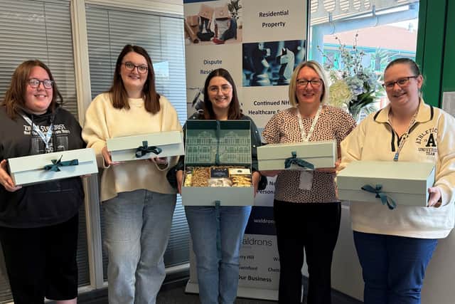 Waldrons Solicitors Conveyancing Support Team (L-R): Beth Williams, Maria Belt, Sophie Radford, Rachel Syme and Emma Heseltine.