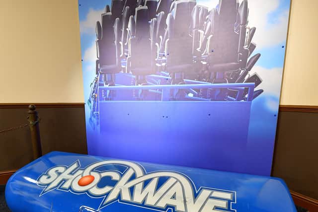 The Shockwave was the first stand up roller coaster in the UK