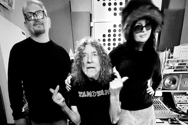 MAMA ft. Antonella's Gavin Monaghan and Antonella Gambotto-Burke with Robert Plant of Led Zeppelin