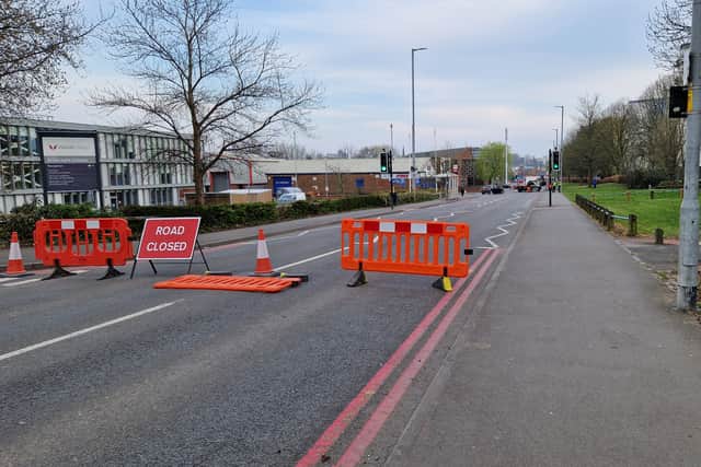 A road in Walsall was closed following a multi-vehicle collision