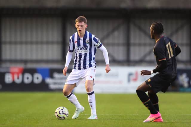Skipper Reece Hall in action for Albion under-21s in their defeat to QPR. Pic: Gareth Evans Photography.