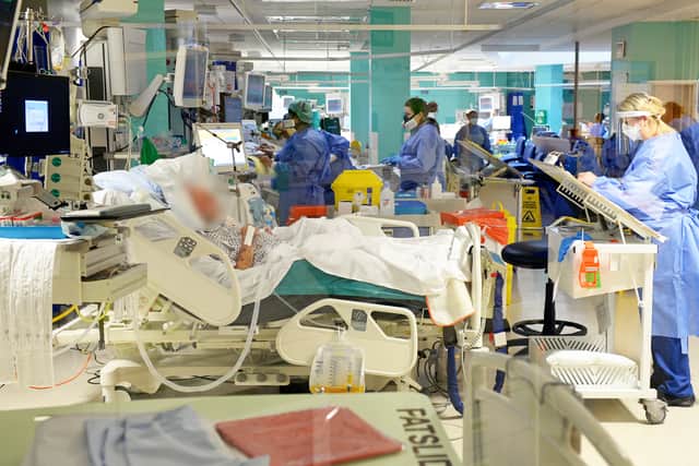 The Covid ward in ICU at New Cross Hospital, Wolverhampton