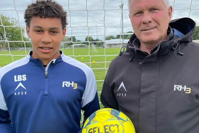 Ricki Herbert with young prodigy Luke Brooke-Smith, who came through his Academy to be the youngest New Zealander to play in the A-League.