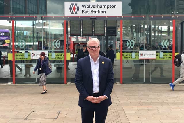 West Midlands Mayor Richard Parker at Wolverhampton Bus Station. Photo: Local Democracy Reporter Gurdip Thandi