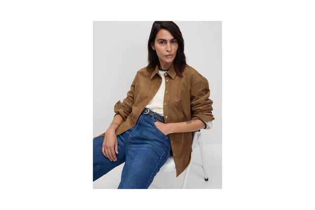M&S Collection Suede Collared Button Through Shirt £39.50