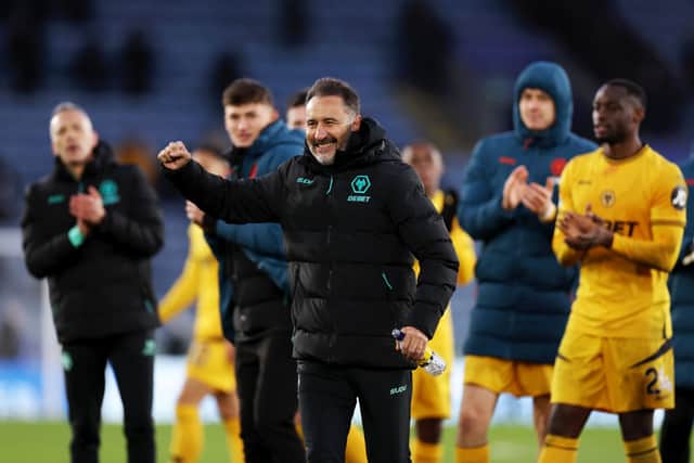 Vitor Pereira celebrates a debut win. (Photo by Naomi Baker/Getty Images)