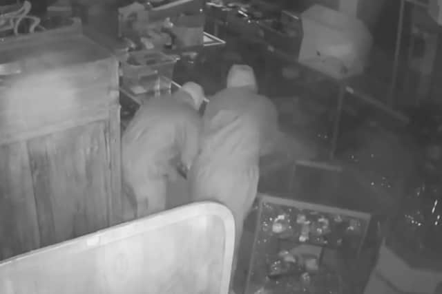 A burglar who stole more than £20,000 of valuables from an auction house owned by Bargain Hunt star Charles Hansons has been jailed.