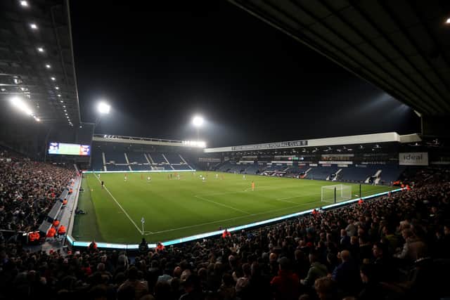 Action from The Hawthorns as England under 21s took on Portugal (Photo by Adam Fradgley/West Bromwich Albion FC via Getty Images)