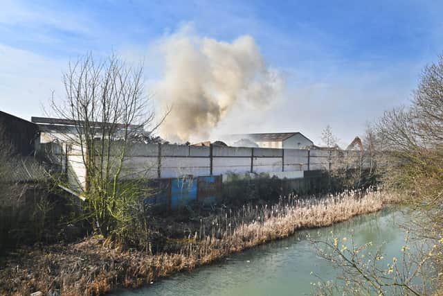 Watch: Fire crews tackle scrap metal blaze in Wolverhampton