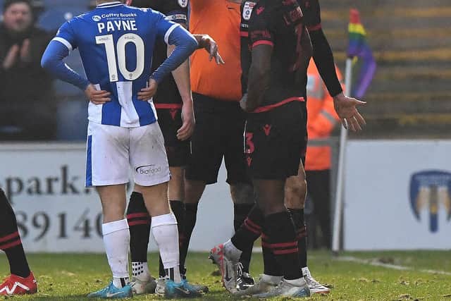 Taylor Allen was sent off on his 100th Walsall appearance during their 2-1 defeat at Colchester United.