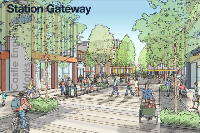 An image of how the Stafford Station Gateway could look. Image courtesy of Stafford Borough Council