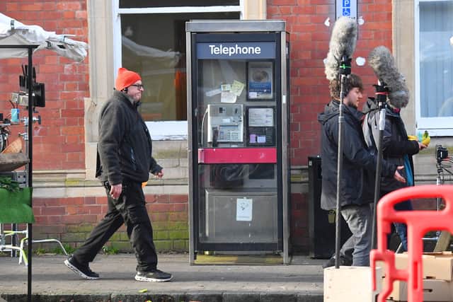 Filming for Channel 5's Murder Before Evensong starring former Harry Potter star Matthew Lewis takes place in Bridgnorth. Photo: Tim Thursfield