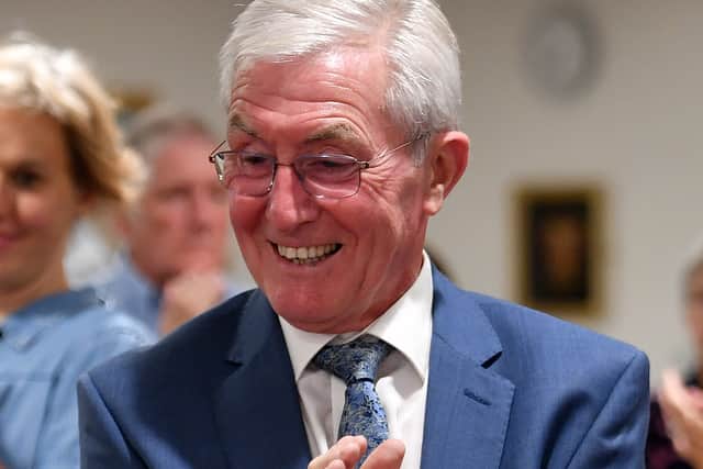 WOLVERHAMPTON COPYRIGHT MNA MEDIA TIM THURSFIELD 07/09/23.Wolverhampton Young Citizen of the Year awards, held at the Mayor's Parlour, Civic Centre, Wolverhampton..Wolves legend John Richards..