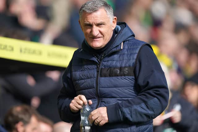Tony Mowbray has made an emotional return to West Bromwich Albion. Pic: PA