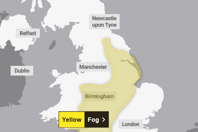 Met Office Yellow Weather Warning for the West Midlands - here's when ...