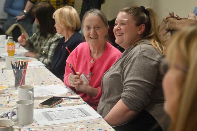 Magnolia Friends, were celebrating their first birthday on Thursday. Vicky Corbett with her nan: Doreen Heritage.