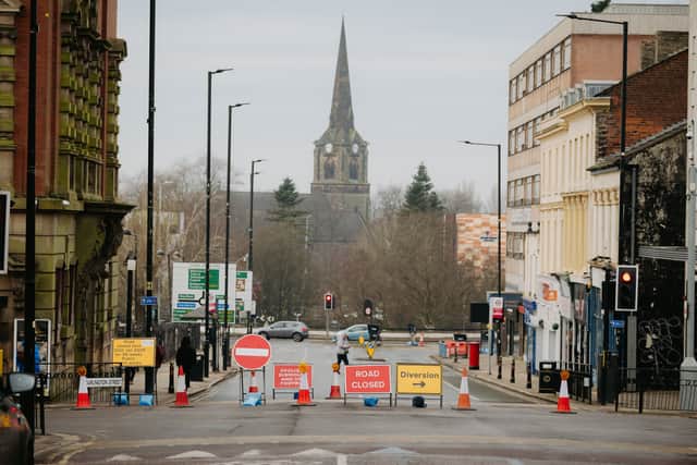  Previous roadworks in Darlington Street 