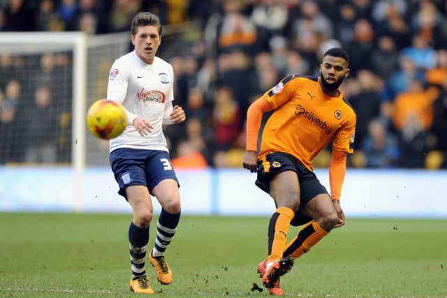 Ethan Ebanks-Landell in action for Wolves (AMA)