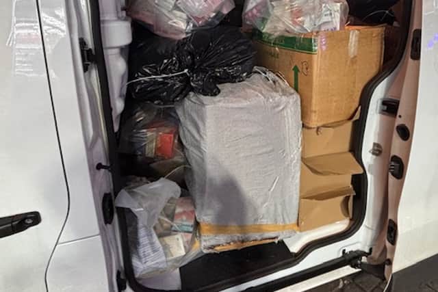 All of the items seized totalled £1m 