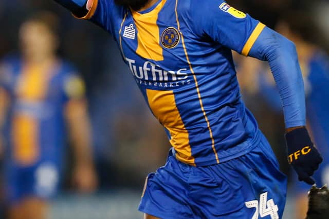 The defender during his time at Shrewsbury (AMA)