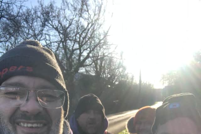 The group have been walking 10 hours a day since the challenge started 