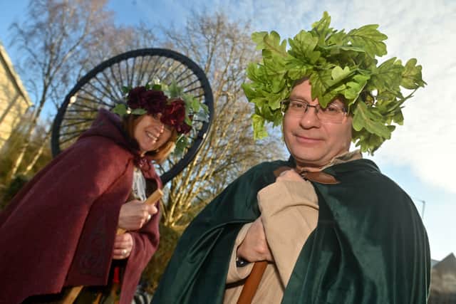 The Museum of Cannock Chase in Hednesford held a Midwinter festival.
Pictured are performers Dianne Lear-Hargreaves and Robert Hargreaves.