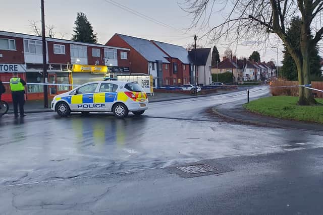 There was still a police presence and a cordon in place the next morning