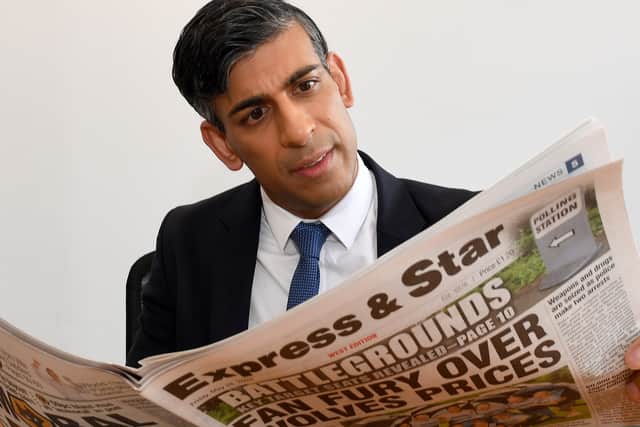 Rishi Sunak visited the Express & Star's office in Wolverhampton