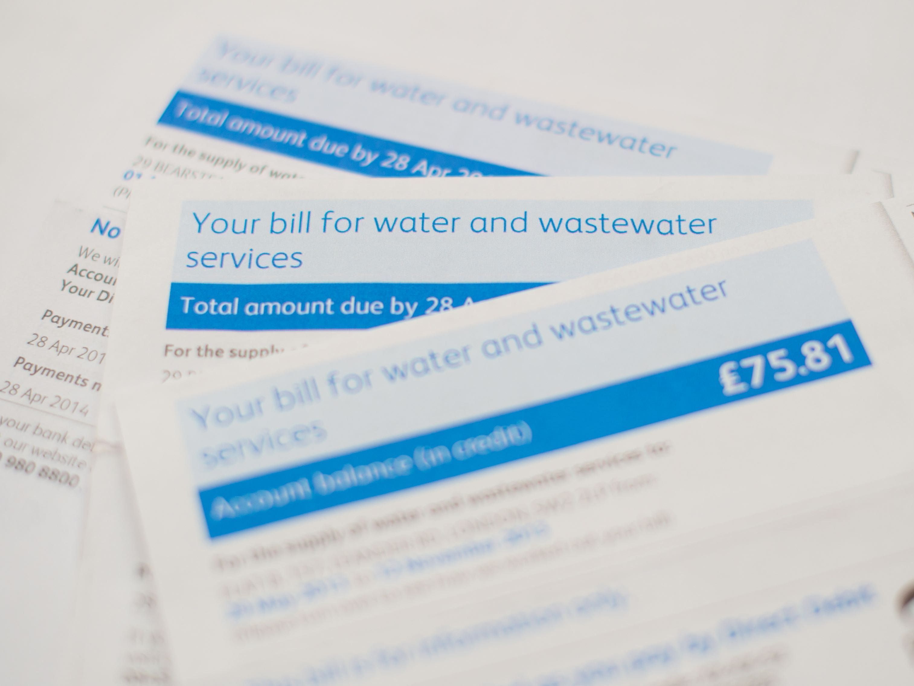 Households set to learn water bills to rise by at least 20% over next ...