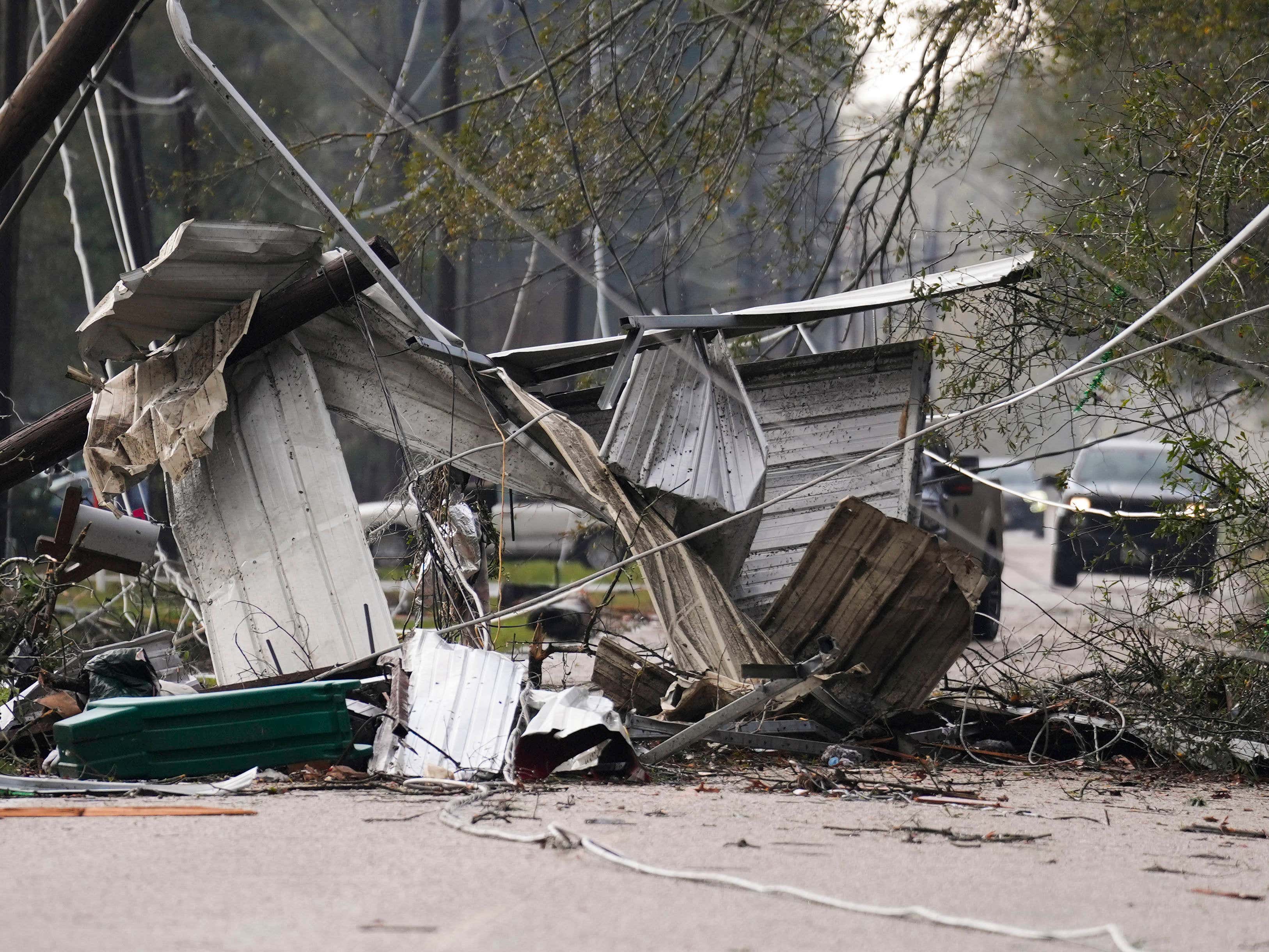 Two dead as tornadoes touch down in Texas and Mississippi