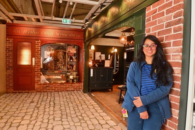 Sanjana Choudhary said she had been inspired by seeing the store at the museum