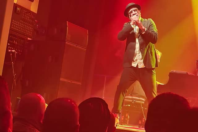 Eric Cantona appeared at The Halls in April with songs and poetry