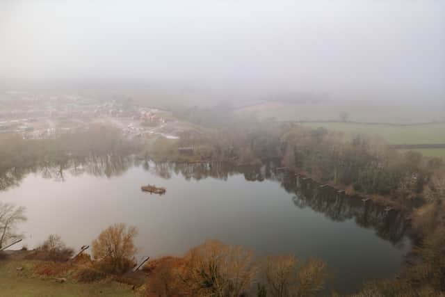 Apley Woods nature reserve in Telford has seen some very foggy weather in recent days