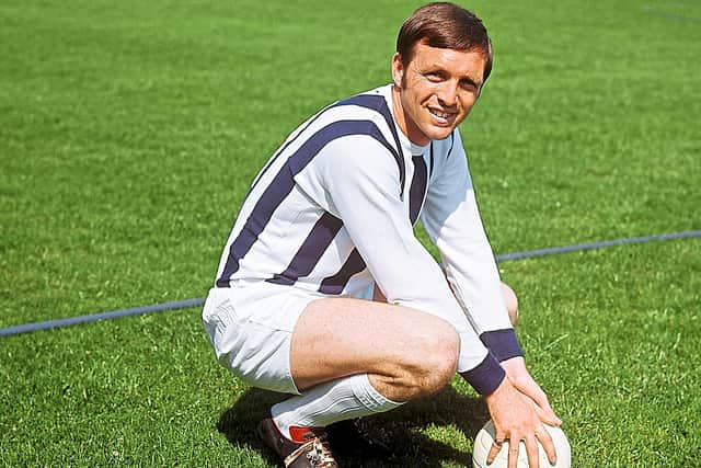 Albion legend Jeff Astle during his playing days