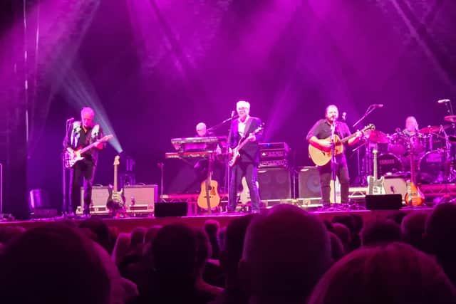 10cc on stage at The University of Wolverhampton at The Halls