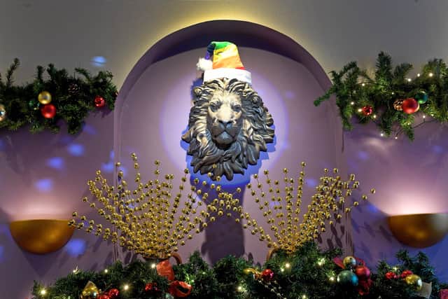 The pub gets a Christmas spruce up every year 