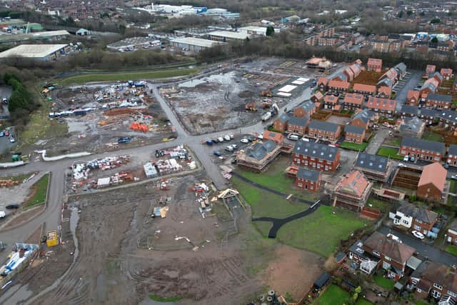 The work is ongoing to complete the estate, which is near to Birmingham New Road