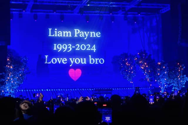 A tribute to the late Liam Payne was played near the end of Zayn Malik's concert at The Halls in November