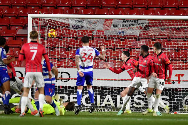 Tyler Sackey scores for Reading