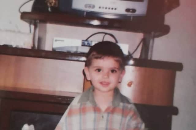 Rony Omar, aged four, in Syria
