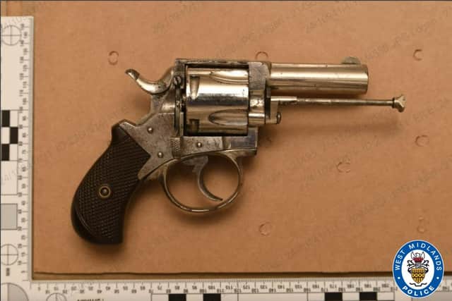 Firearms were discovered at the business. Photo: West Midlands Police