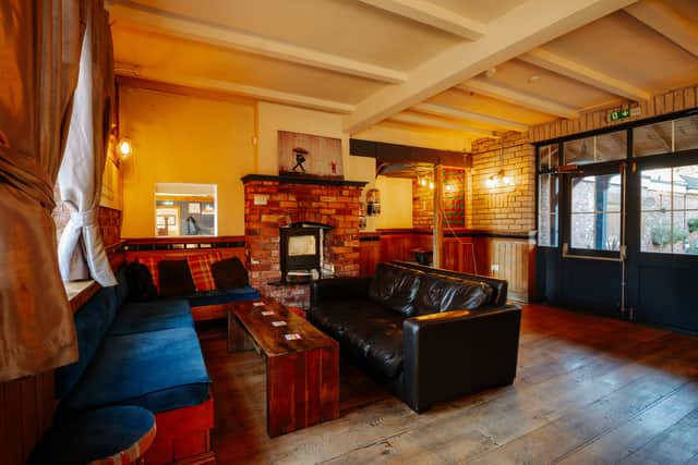 The pub is a place for people to drink, eat and stay comfortably