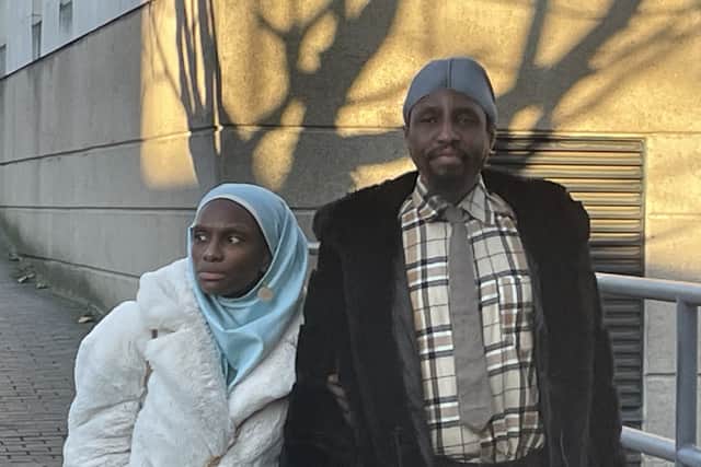 Naiyahmi and Tai Yasharahyalah outside Coventry Crown Court